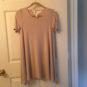 Forever21 t-shirt dress nude